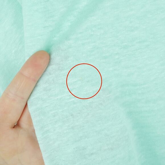 Acrobat Large Top 100% Linen Sleeveless Pocket Tee Tunic Minimal Beachy Sheer - Picture 3 of 9